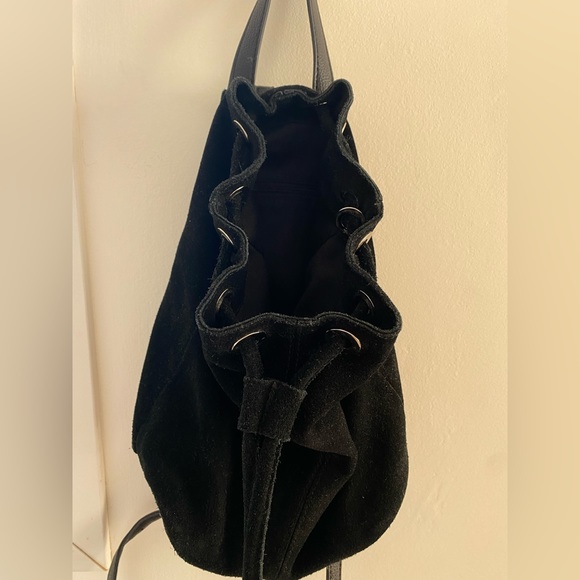 VINTAGE Leather Suede Bucket Bag / Backpack - Picture 5 of 8